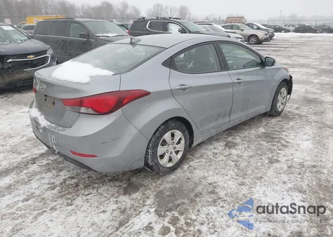 2016 Hyundai Elantra Se from USA, damaged, VIN 5NPDH4AE4GH678081